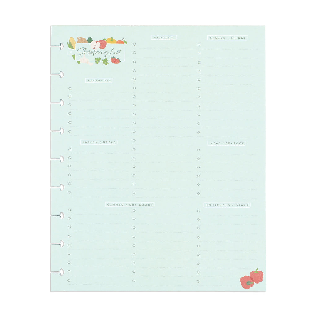 The Happy Planner Cooking 101 Classic Block Pad