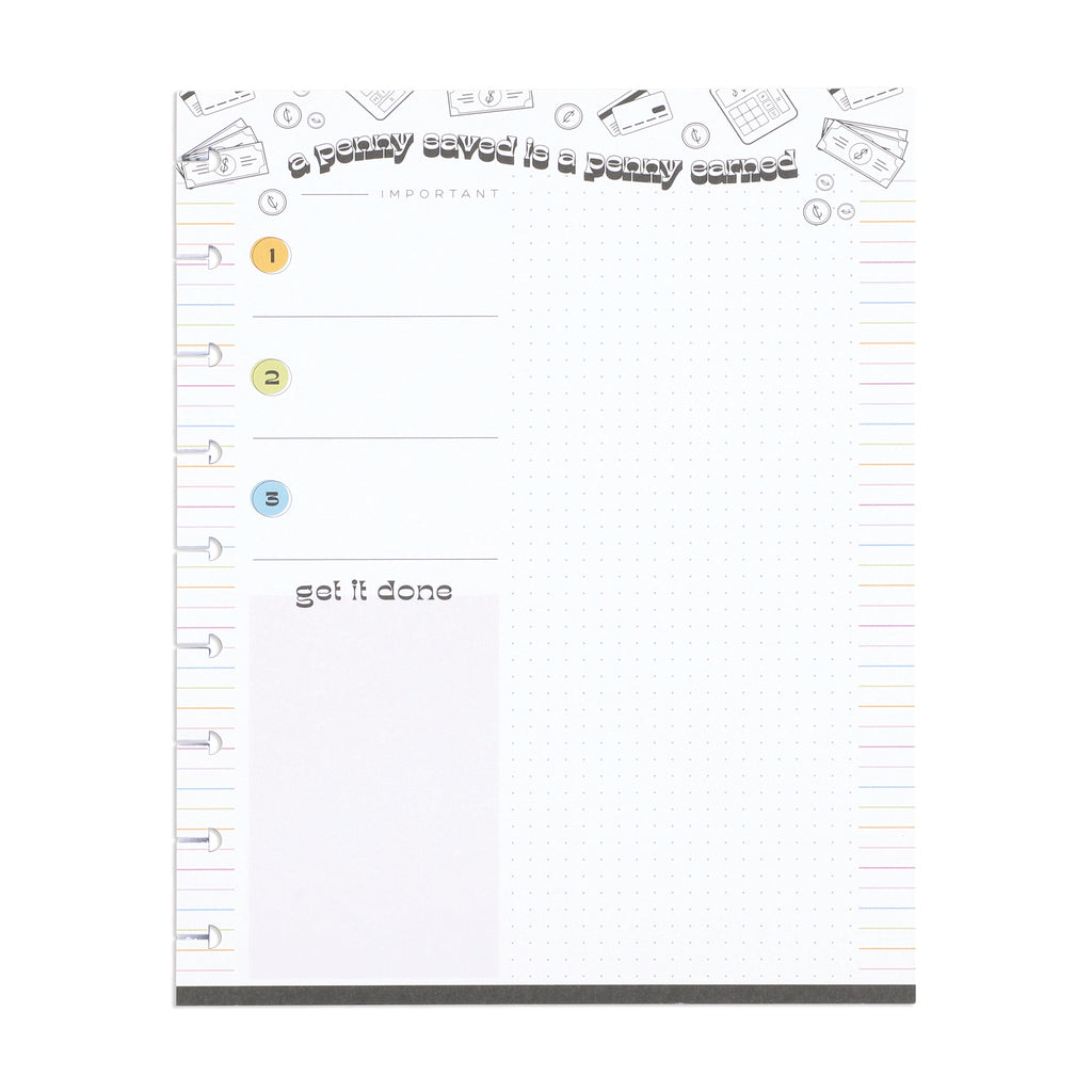 The Happy Planner Bright Budget Classic Block Pad