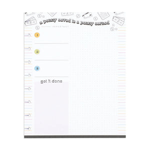 The Happy Planner Bright Budget Classic Block Pad