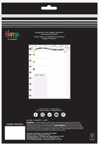 Image of The Happy Planner Bright Budget Classic Block Pad