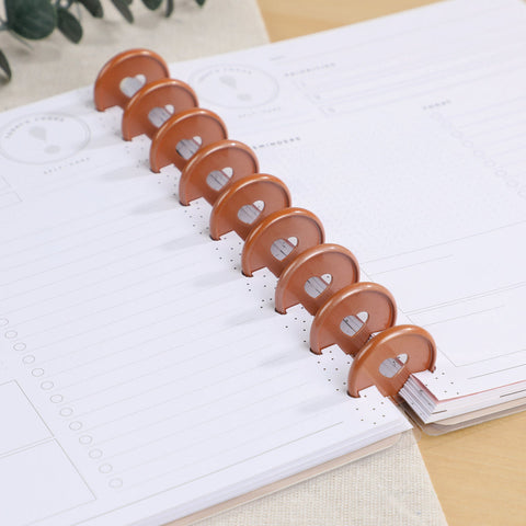 Image of The Happy Planner Chai Spice Medium Pearl Powder Metal Disc Set