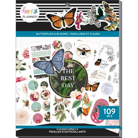 Image of The Happy Planner Butter?ies & Blooms Large Sticker Value Pack