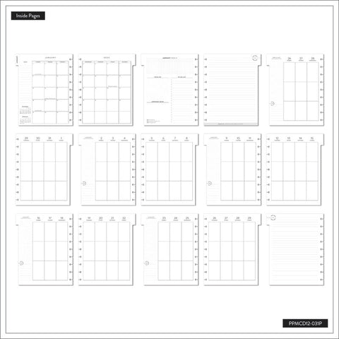 Image of THP Work and Life Black and White Classic 12 Month Planner