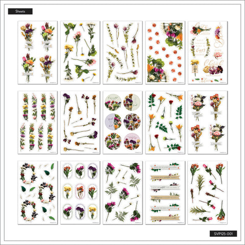 Image of The Happy Planner Beautiful Blooms Classic 25 Sheet Sticker Value Pack
