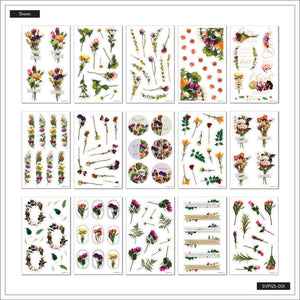 The Happy Planner Beautiful Blooms Classic 25 Sheet Sticker Value Pack