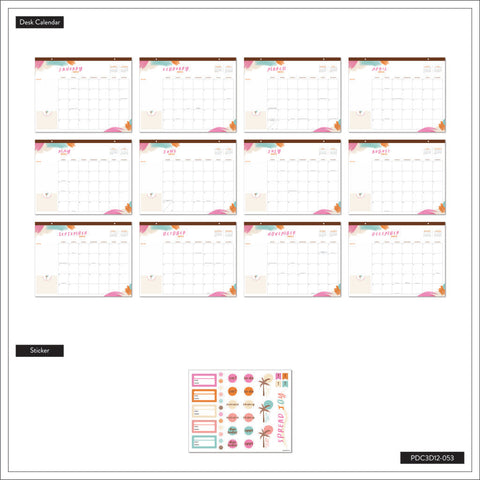 Image of The Happy Planner Desert Dunes 12 Month Desk Calendar