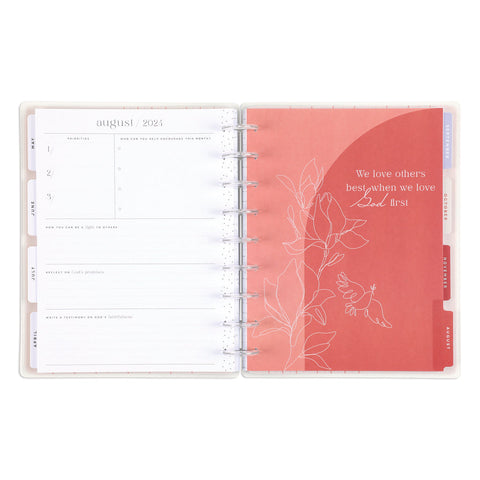 Image of The Happy Planner Peony & Sky Faith Classic 12 Month Planner