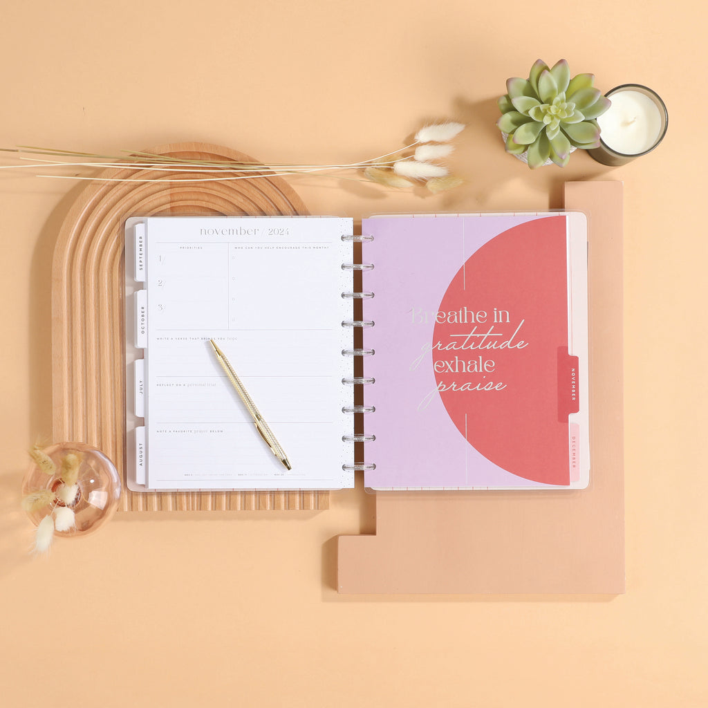 The Happy Planner Peony & Sky Faith Classic 12 Month Planner