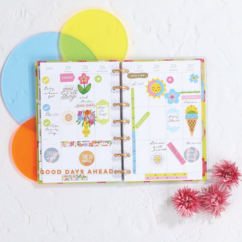 Image of The Happy Planner Sunny Risograph Mini 12 Month Planner