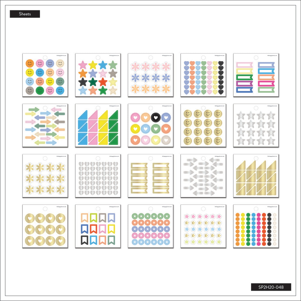 The Happy Planner Journaling Fun Icons Tiny Sticker Pad