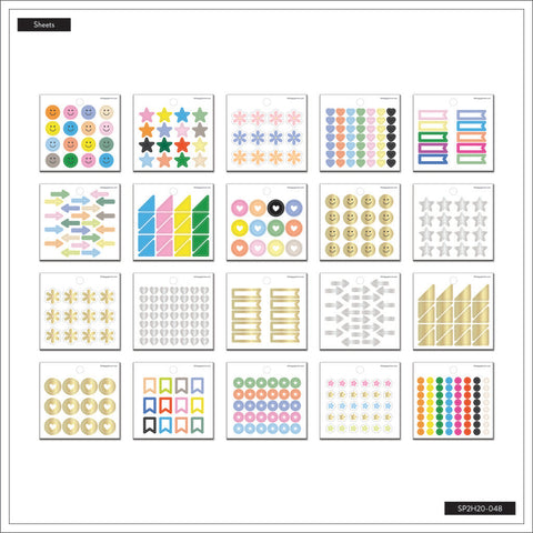 Image of The Happy Planner Journaling Fun Icons Tiny Sticker Pad