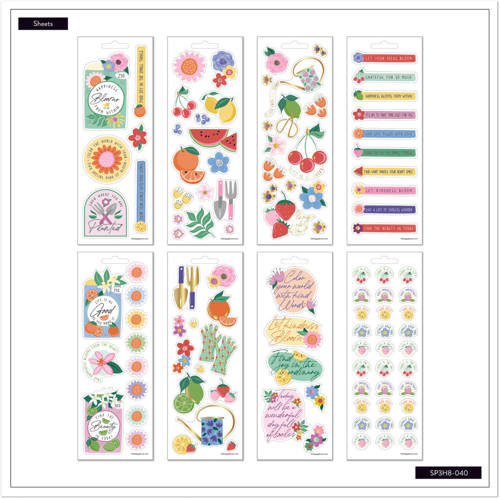 The Happy Planner Heart & Home 8 Sticker Sheets