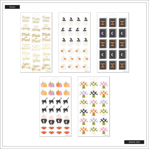 Image of The Happy Planner Halloween 5 Sheet Sticker Sheet