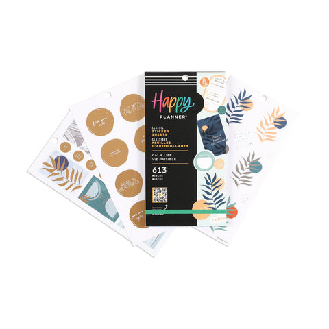 Image of The Happy Planner Calm Life 30 Sheet Sticker Value Pack
