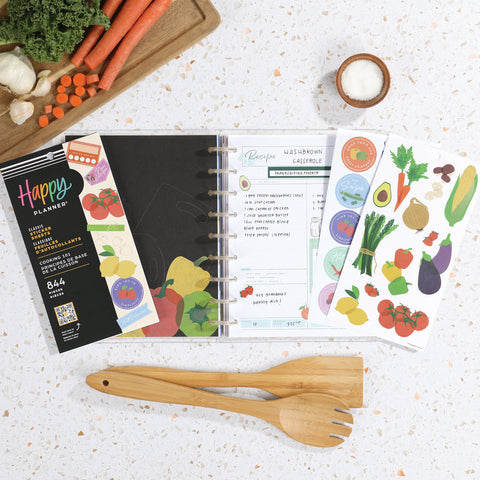 Image of The Happy Planner Cooking 101 30 Sheet Sticker Value Pack
