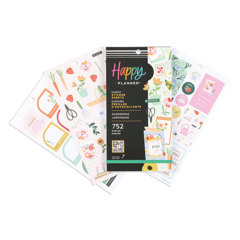Image of The Happy Planner Gardening 30 Sheet Sticker Value Pack