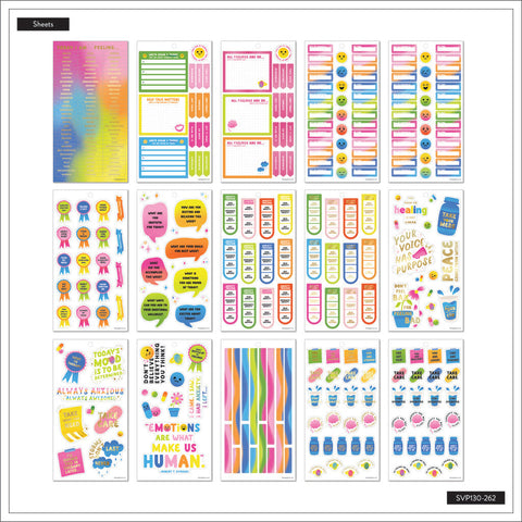 Image of The Happy Planner Take Care of You 30 Sheet Sticker Value Pack