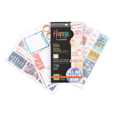 Image of The Happy Planner Effortless Grace 30 Sheet Sticker Value Pack
