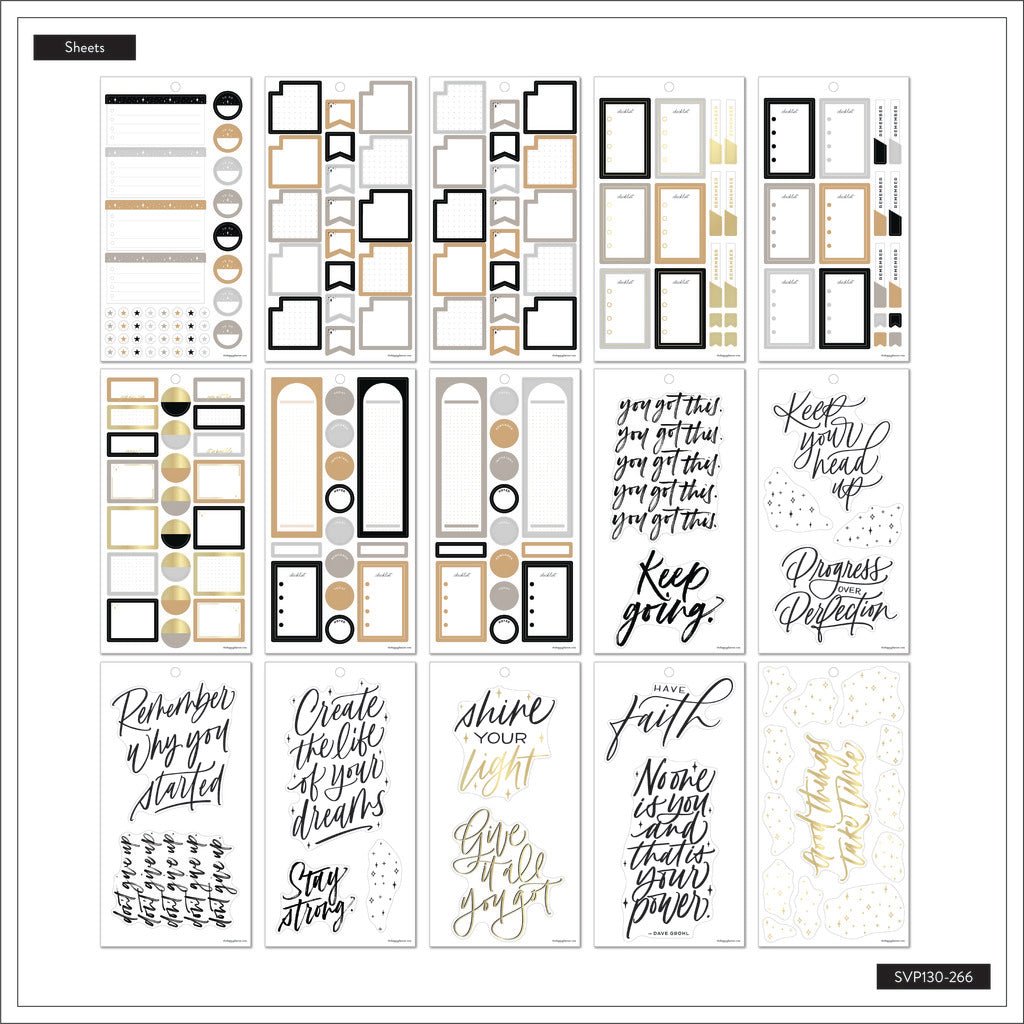 The Happy Planner Bold & Free 30 Sheet Sticker Value Pack