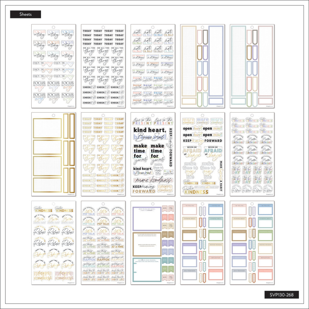 The Happy Planner Recovery 30 Sheet Sticker Value Pack