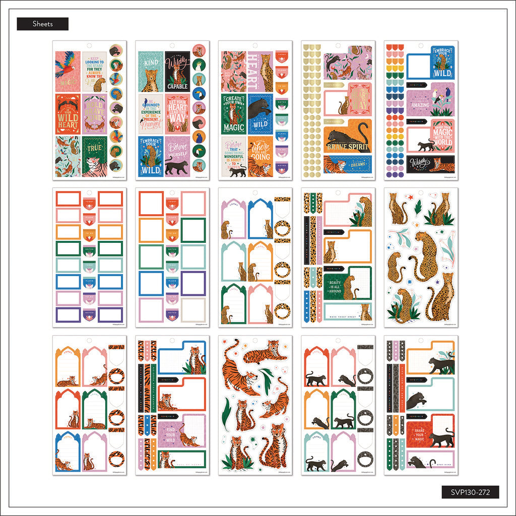 The Happy Planner Wild Type 30 Sheet Sticker Value Pack