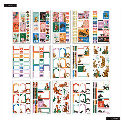 Image of The Happy Planner Wild Type 30 Sheet Sticker Value Pack