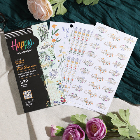 Image of The Happy Planner Grounded Magic 30 Sheet Sticker Value Pack