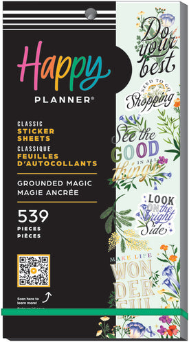 The Happy Planner Grounded Magic 30 Sheet Sticker Value Pack