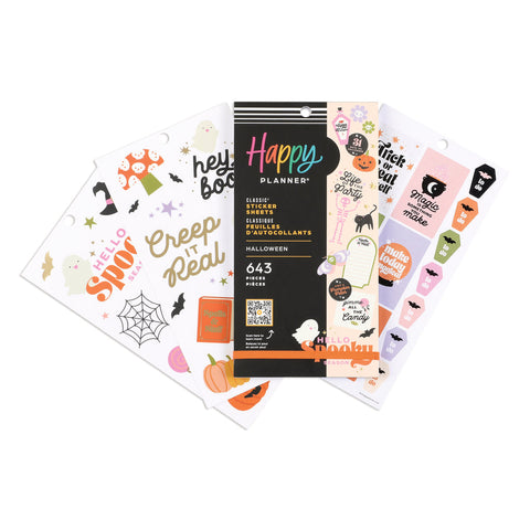 Image of The Happy Planner Halloween 30 Sheet Sticker Value Pack