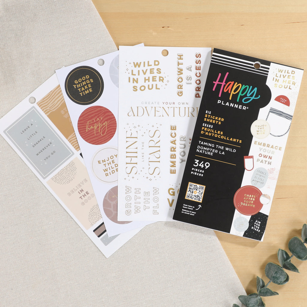 The Happy Planner Taming The Wild 30 Sheet Sticker Value Pack