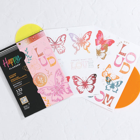 Image of The Happy Planner Butterfly Effect Large Sticker Value Pack
