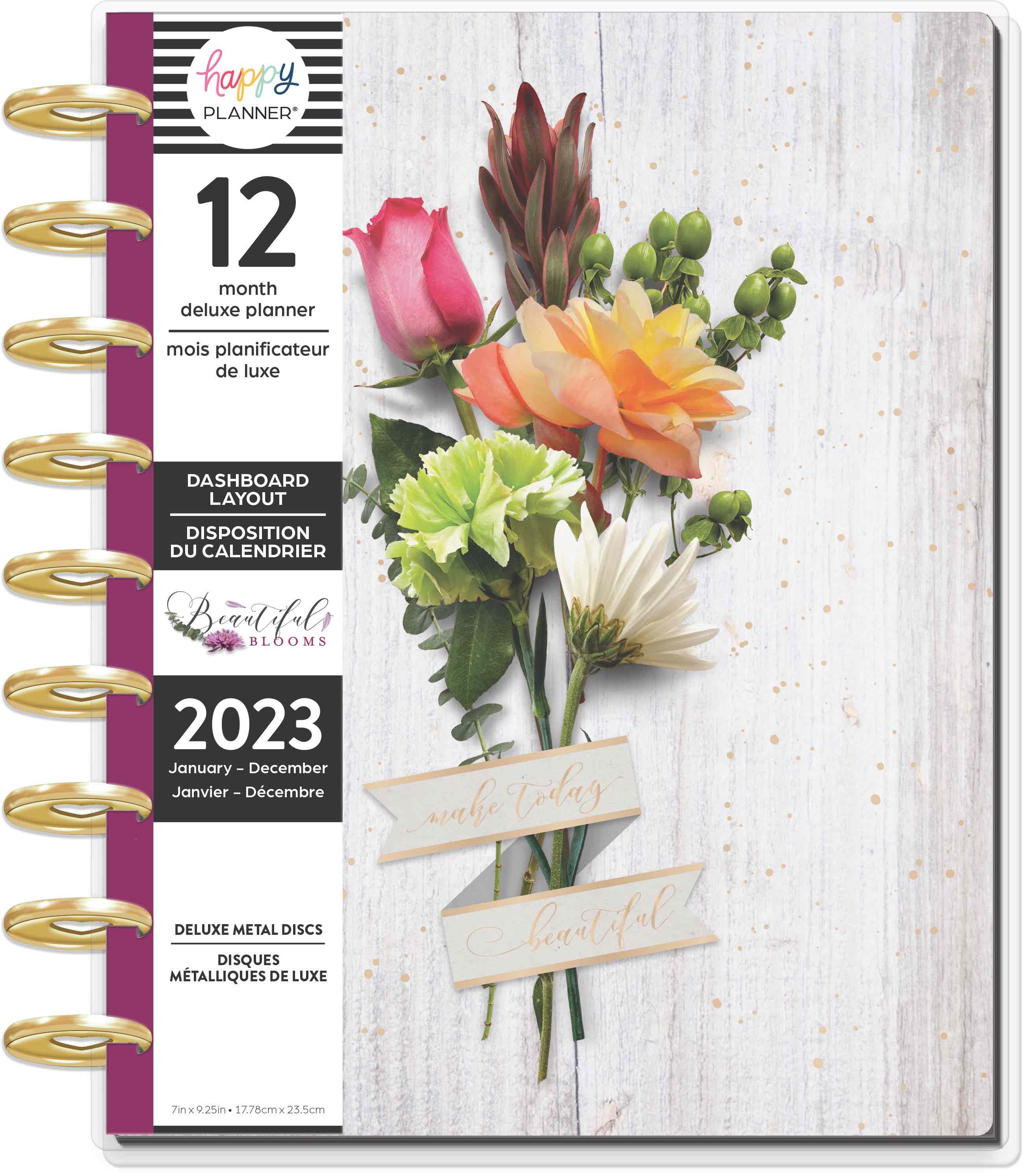 The Happy Planner Beautiful Blooms Classic 12 Month Planner