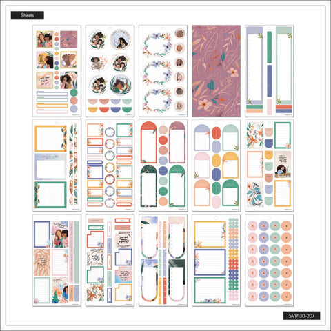 Image of The Happy Planner Beautiful & Brave Classic 30 Sheet Sticker Value Pack