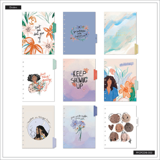 The Happy Planner Beautiful & Brave Frosted Cover Classic 18 Month Planner