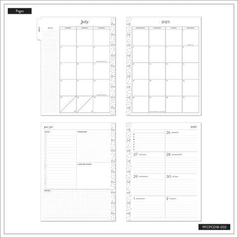 Image of The Happy Planner Beautiful & Brave Frosted Cover Classic 18 Month Planner