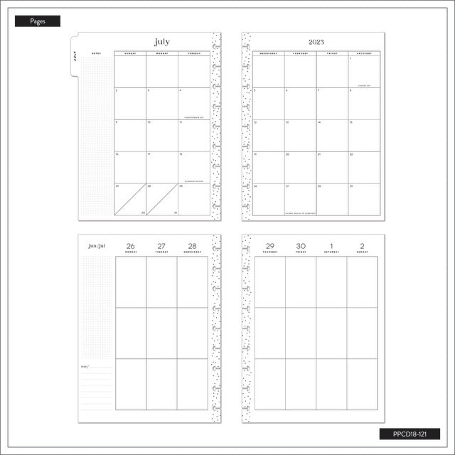 The Happy Planner Bright Travels Classic 18 Month Planner