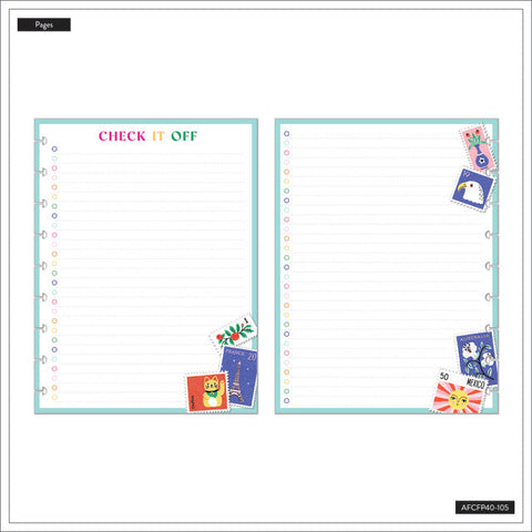 Image of The Happy Planner Bright Travels Classic Fill Paper