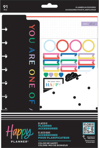 Image of Front view of the Color Me Happy Big Accessory Pack by Happy Planner