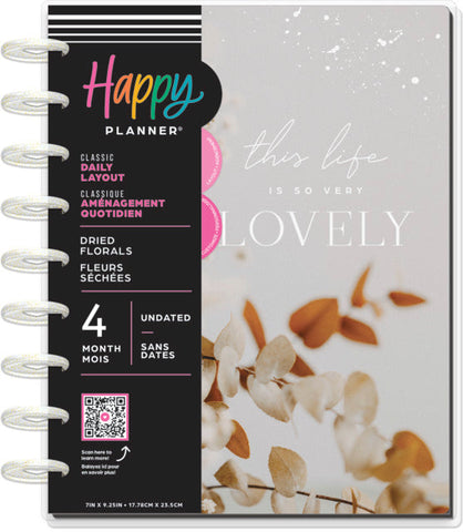 Image of The Happy Planner Dried Florals Classic 4 Month Planner