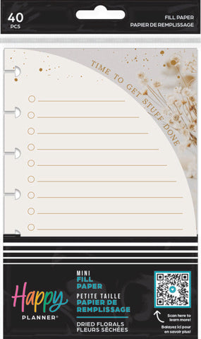 Image of The Happy Planner Dried Florals Mini Fill Paper