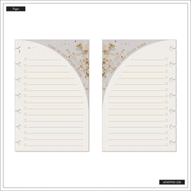 The Happy Planner Dried Florals Mini Fill Paper