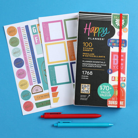 Image of The Happy Planner Planner Essentials Big 100 Sheet Sticker Value Pack