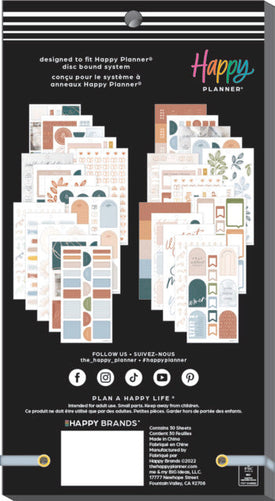 The Happy Planner Faith Mood Classic 30 Sheet Sticker Value Pack