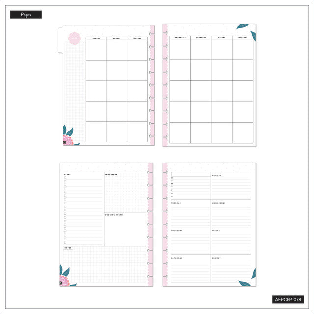The Happy Planner Fresh Bouquet Classic Extension Pack