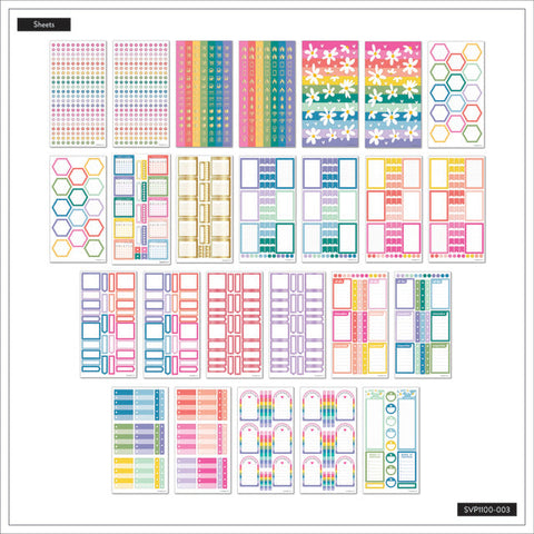 Image of The Happy Planner Fun Brights 100 Sheet Sticker Value Pack