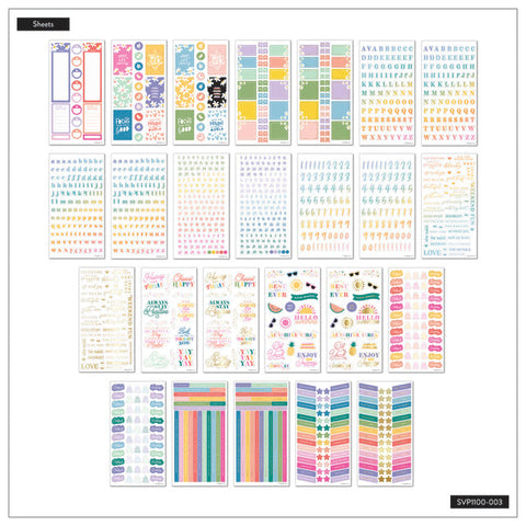 Image of The Happy Planner Fun Brights 100 Sheet Sticker Value Pack