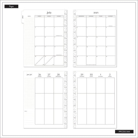 Image of The Happy Planner Fun Fleurs Classic 12 Month Planner