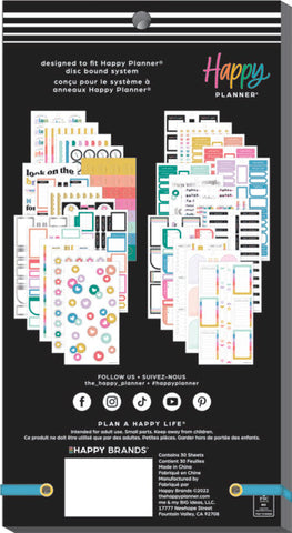 Image of The Happy Planner Happy Brights Classic 30 Sheet Sticker Value Pack