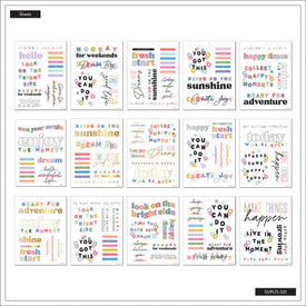 The Happy Planner Happy Brights Large Sticker Value Pack