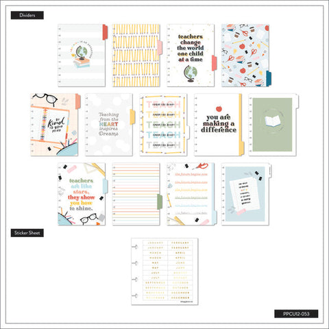 Image of The Happy Planner Kind Teacher Classic Undated 12 Month Planner